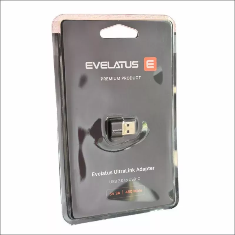 EVELATUS UltraLink adaptador OTG USB 3.0 para USB-C 5V 3A 480 Mb/s Abyss Blue
