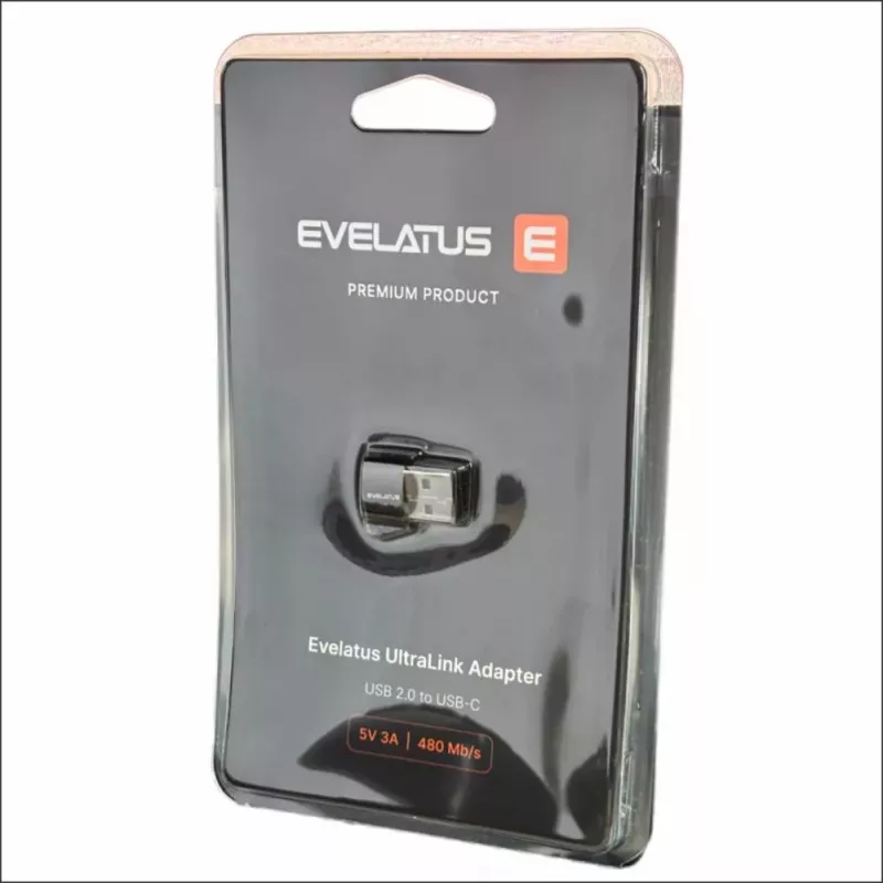EVELATUS UltraLink adaptador OTG USB 3.0 para USB-C 5V 3A 480 Mb/s Abyss Blue