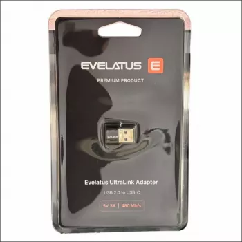 EVELATUS UltraLink adaptador OTG USB 3.0 para USB-C 5V 3A 480 Mb/s Abyss Blue