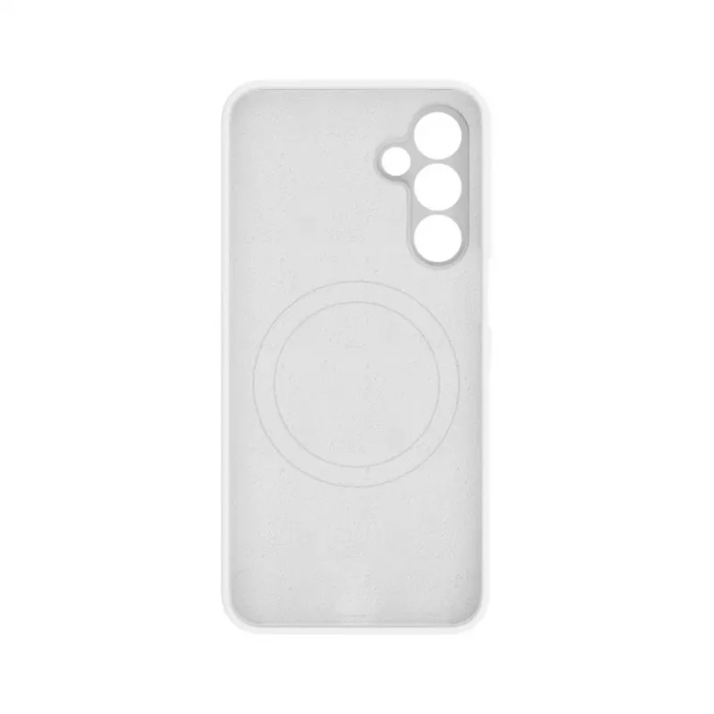 Evelatus Samsung Galaxy A16 5G capa de silicone premium magnética Soft Touch branco