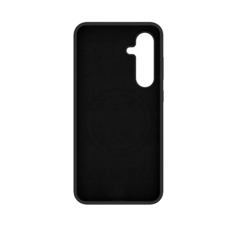 Evelatus Samsung Galaxy S24 FE capa de silicone premium magnética Soft Touch preto