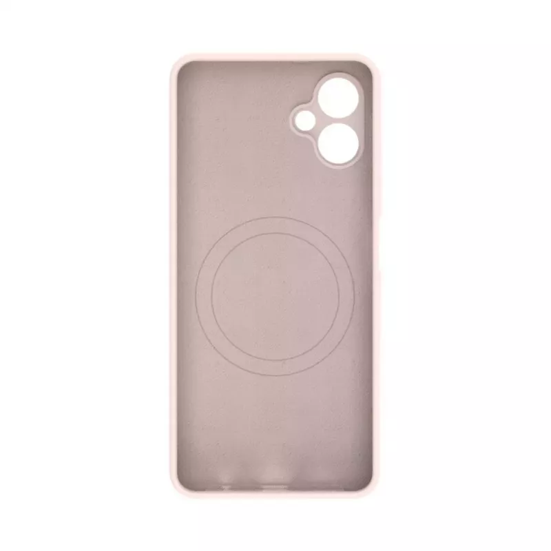 Evelatus Samsung Galaxy A06 5G capa de silicone premium magnética Soft Touch Pink Sand