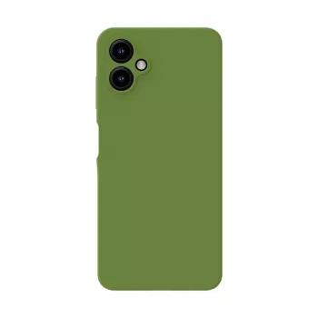 Evelatus Samsung Galaxy A06 5G capa de silicone premium magnética Soft Touch Army Green