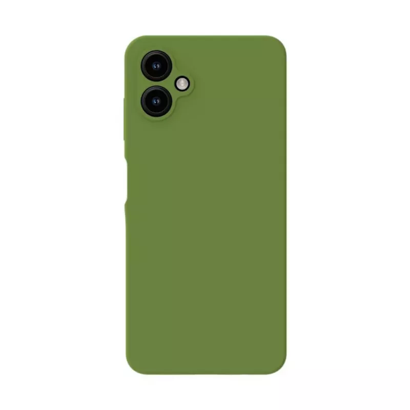 Evelatus Samsung Galaxy A06 5G capa de silicone premium magnética Soft Touch Army Green