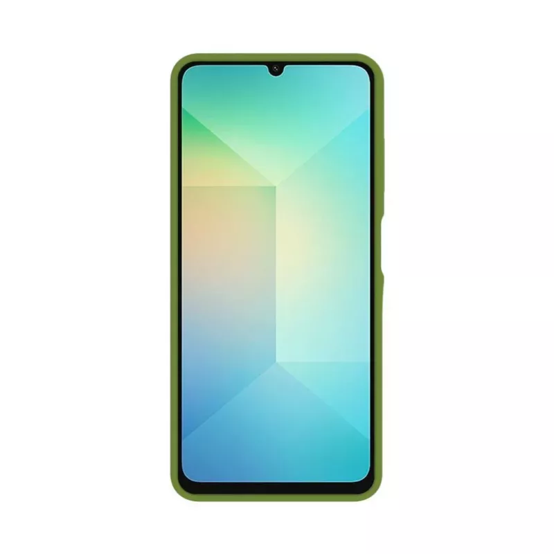 Evelatus Samsung Galaxy A06 5G capa de silicone premium magnética Soft Touch Army Green