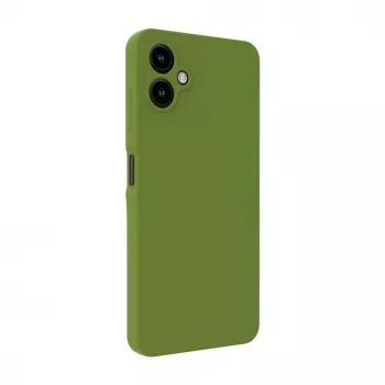 Evelatus Samsung Galaxy A06 5G capa de silicone premium magnética Soft Touch Army Green