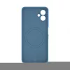 Evelatus Samsung Galaxy A06 5G capa de silicone premium magnética Soft Touch Navy Blue