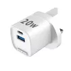 Evelatus QuickVolt Carregador 20W UK/HK Branco