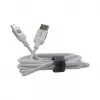 Evelatus Cabo USB-A para USB-C 2M Caixa de Alumínio Entrançado Branco