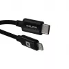 Evelatus AutoSpring Cabo Espiral USB A para Lightning 1.2M Preto