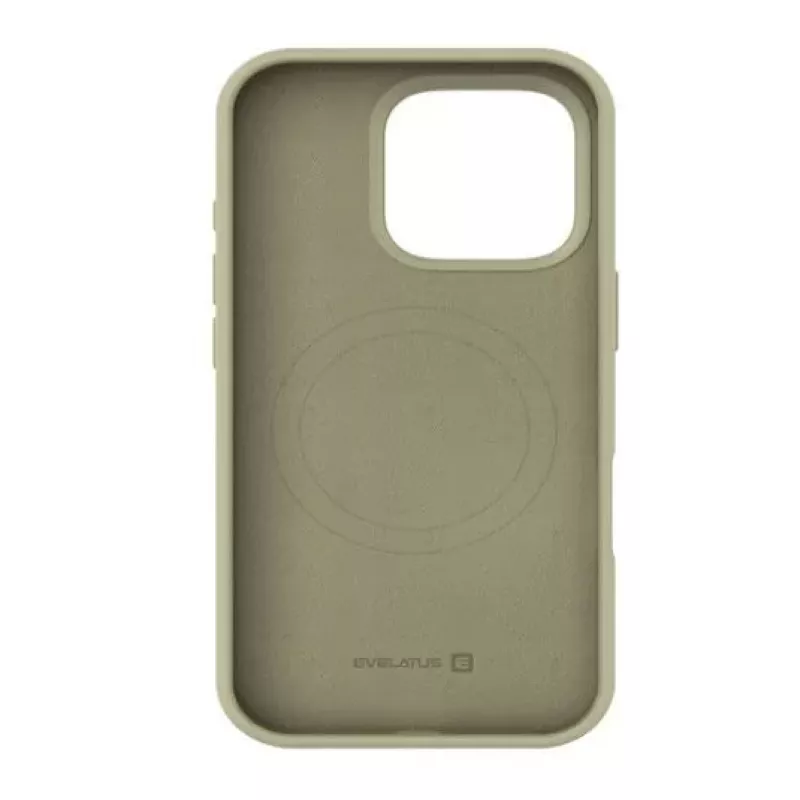 Evelatus Apple iPhone 16 Pro Capa de Silicone Premium MagSafe Soft Touch Natural Titanium