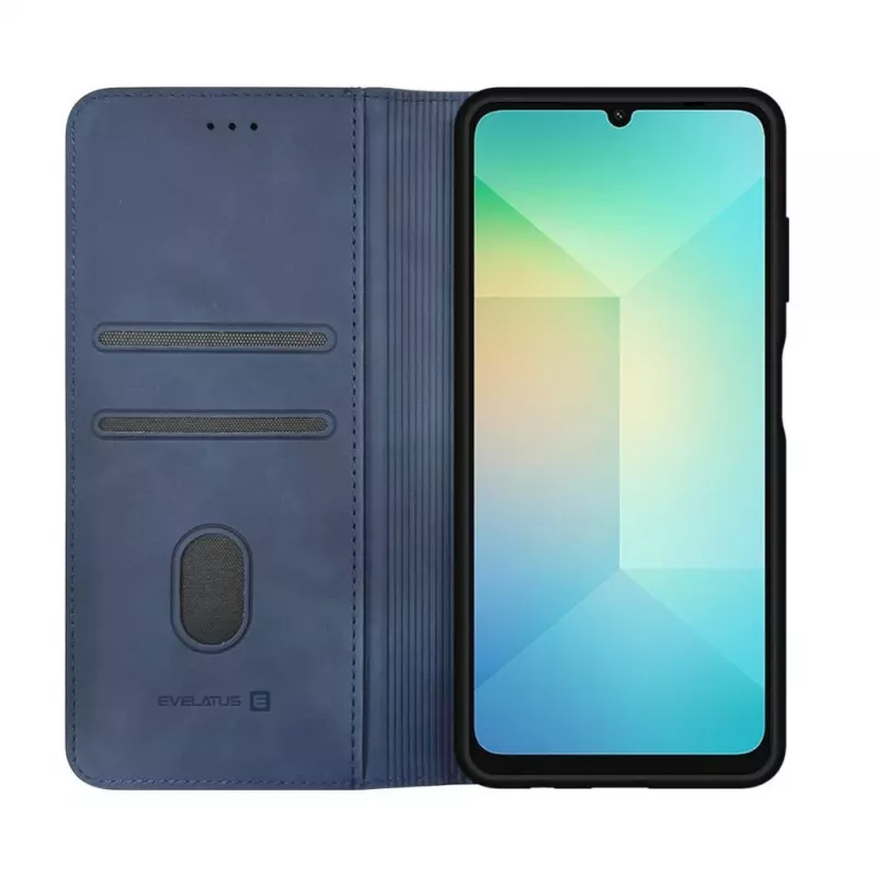 Evelatus Samsung Galaxy A06 Capa Tipo Livro Azul-escuro