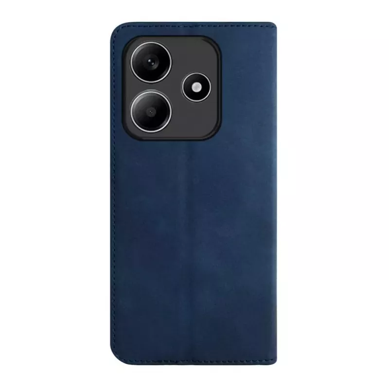 Evelatus Capa tipo livro em pele PU para Xiaomi Redmi Note 14 5G azul-escuro