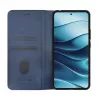 Evelatus Capa tipo livro em pele PU para Xiaomi Redmi Note 14 5G azul-escuro