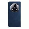 Evelatus Capa tipo livro para Xiaomi Redmi Note 14 Pro 4G / Poco X7 azul-escuro