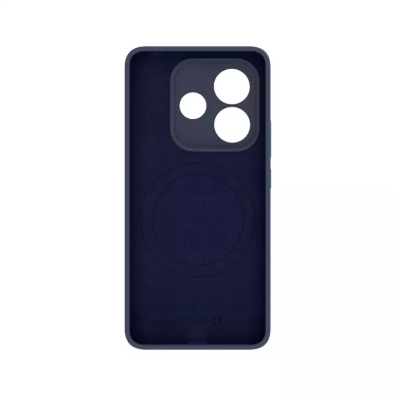Evelatus Capa em silicone Premium Magnetic Soft Touch para Xiaomi Redmi Note 14 azul-escuro