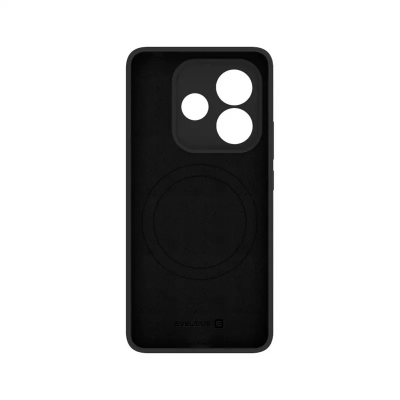 Evelatus Capa em silicone Premium Magnetic Soft Touch para Xiaomi Redmi Note 14 preta
