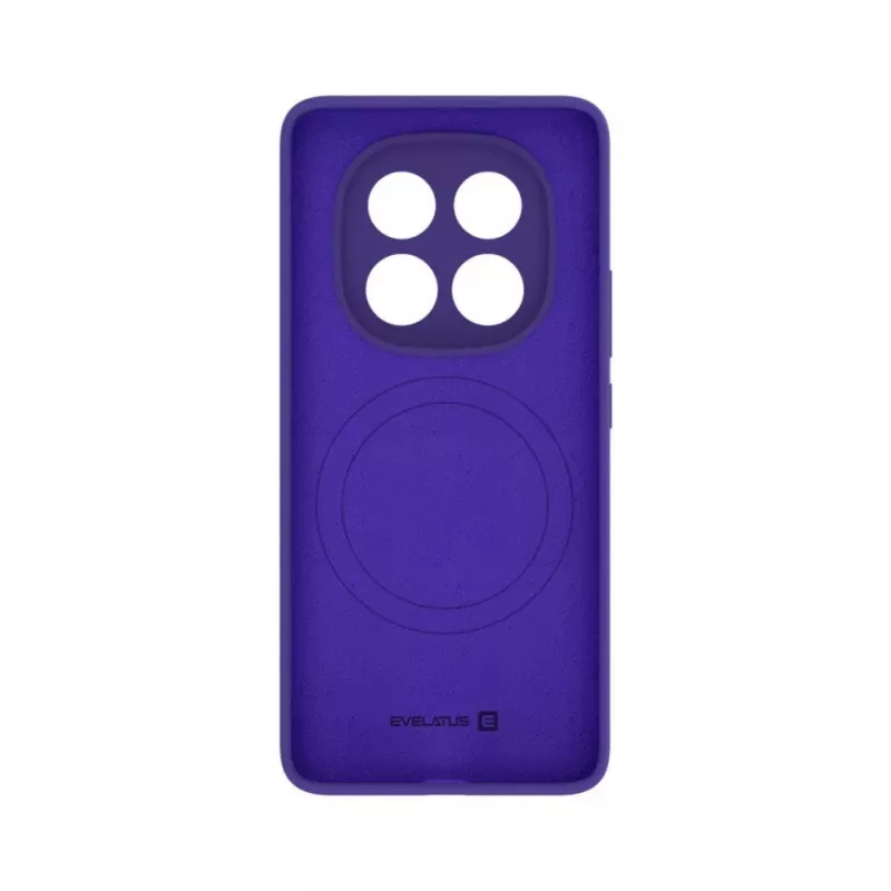 Evelatus Capa em silicone Premium Magnetic Soft Touch para Xiaomi Redmi Note 14 Pro 4G / Poco X7 roxa