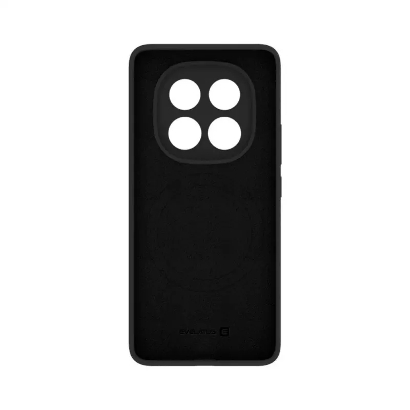 Evelatus Capa em silicone Premium Magnetic Soft Touch para Xiaomi Redmi Note 14 Pro 4G / Poco X7 preta
