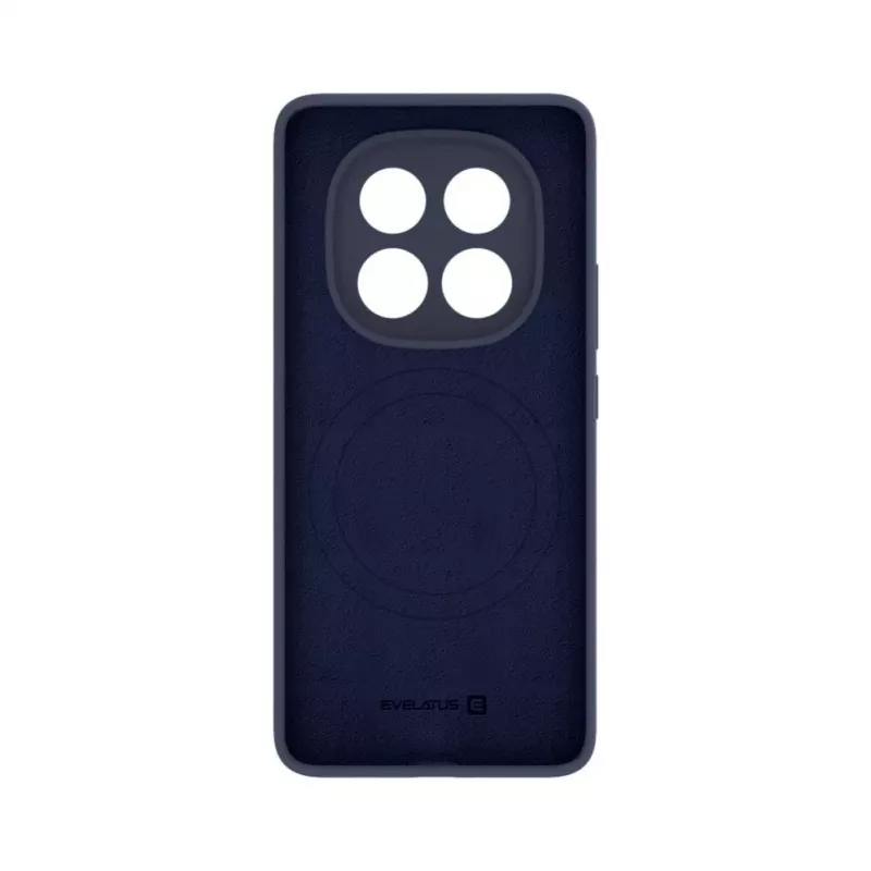 Evelatus Capa em silicone Premium Magnetic Soft Touch para Xiaomi Redmi Note 14 Pro Plus azul-escuro