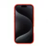 Evelatus Capa em silicone Soft Touch Premium MagSafe com suporte para Apple iPhone 16 vermelha