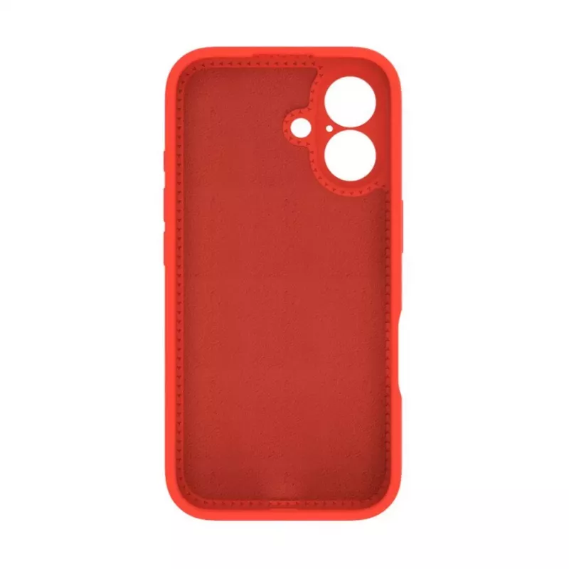 Evelatus Capa em silicone Soft Touch Premium MagSafe com suporte para Apple iPhone 16 vermelha