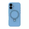 Evelatus Capa em silicone Soft Touch Premium MagSafe com suporte para Apple iPhone 16 azul