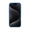 Evelatus Capa em silicone Soft Touch Premium MagSafe com suporte para Apple iPhone 16 azul