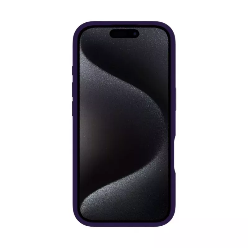 Evelatus Capa em silicone Soft Touch Premium MagSafe com suporte para Apple iPhone 16 roxa
