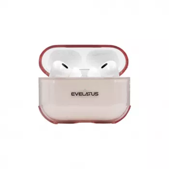 Evelatus Capa protetora em TPU para Apple AirPods Pro rosa transparente
