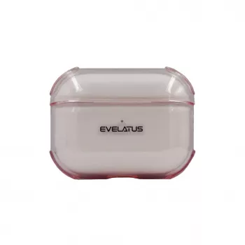 Evelatus Capa protetora em TPU para Apple AirPods Pro rosa transparente