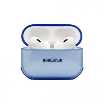 Evelatus Capa protetora em TPU para Apple AirPods Pro azul transparente
