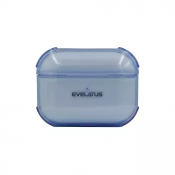 Evelatus Capa protetora em TPU para Apple AirPods Pro azul transparente