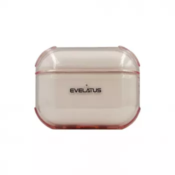 Evelatus Capa protetora em TPU para Apple AirPods 3 rosa transparente