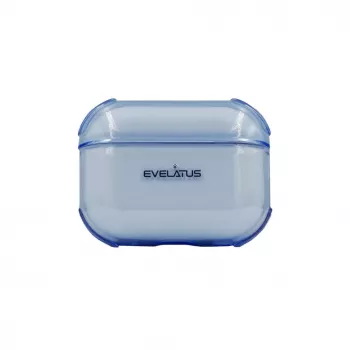 Evelatus Capa protetora em TPU para Apple AirPods 3 azul transparente