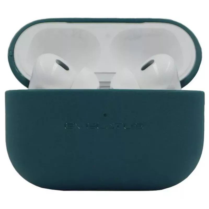 Evelatus Capa protetora em silicone para Apple AirPods Pro 2 verde-escuro