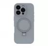 Evelatus Apple iPhone 16 Pro Max Capa de Silicone Soft Touch Premium MagSafe com Suporte Prateado