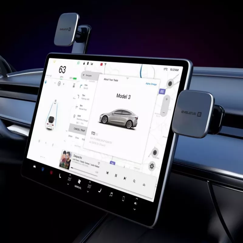 Evelatus Suporte adesivo flexível dobrável com MagSafe 360 C2+K3 Preto