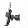 Evelatus Suporte para saída de ar condicionado de automóvel H2+KAC001 Preto