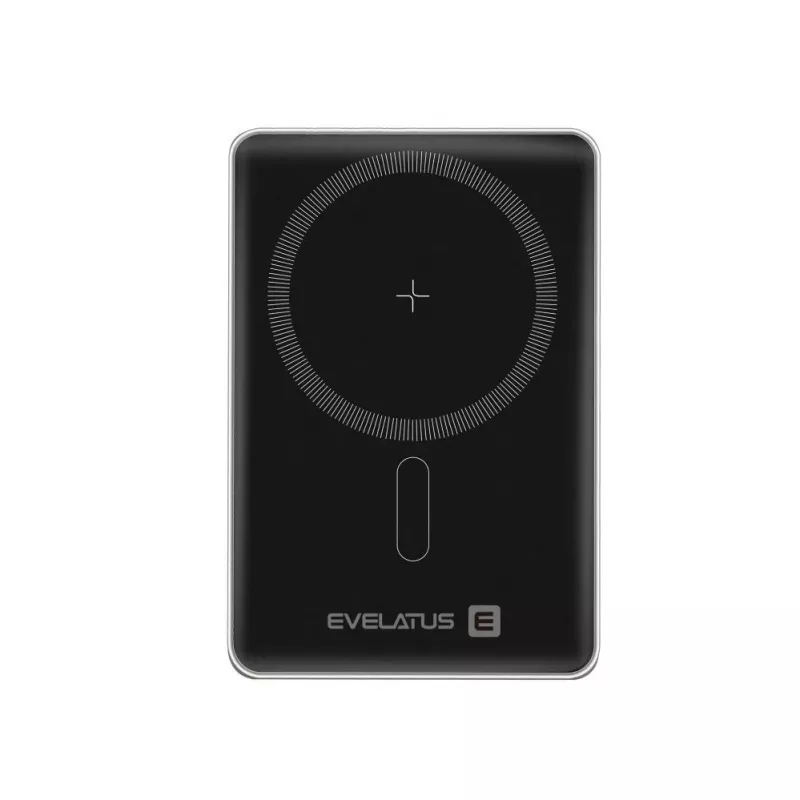 Evelatus Power bank PD20W 5000mAh MagLink Elite com carregamento sem fios Prateado