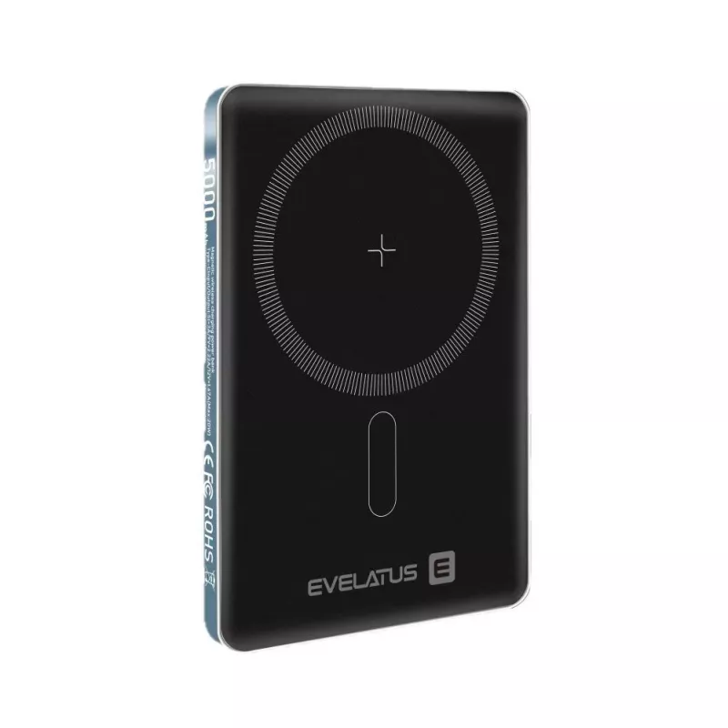 Evelatus Power bank PD20W 5000mAh MagLink Elite com carregamento sem fios EVEP02PBMEB Azul