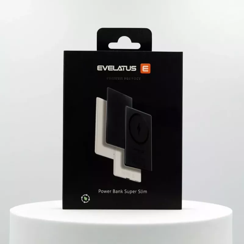 Evelatus Power bank 3000mAh Super Slim com carregamento sem fios EVEP03PBSSW Branco
