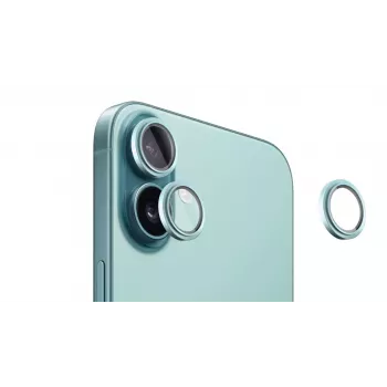 Evelatus Proteção de lentes da câmara Armor para Apple iPhone 16 / 16 Plus Teal