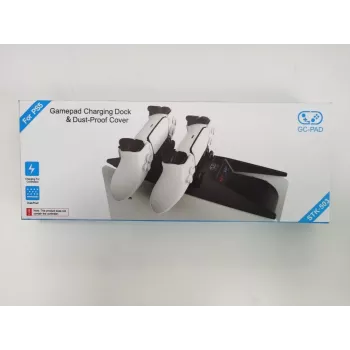 iLike P-5 Estação de Carregamento Duplo e Rápido para Sony PlayStation 5 PS5 Preto