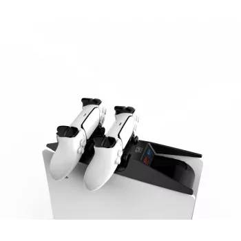 iLike P-5 Estação de Carregamento Duplo e Rápido para Sony PlayStation 5 PS5 Preto