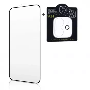 iLike Apple iPhone 16 Pro / 17 X2 Super Set Película de Vidro Temperado Full Face 2.5D Edge + Vidro para Câmara