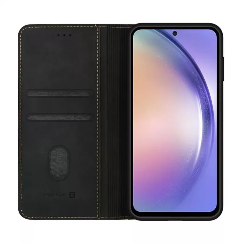 Evelatus Samsung Galaxy A54 Capa Tipo Livro Folio Preto
