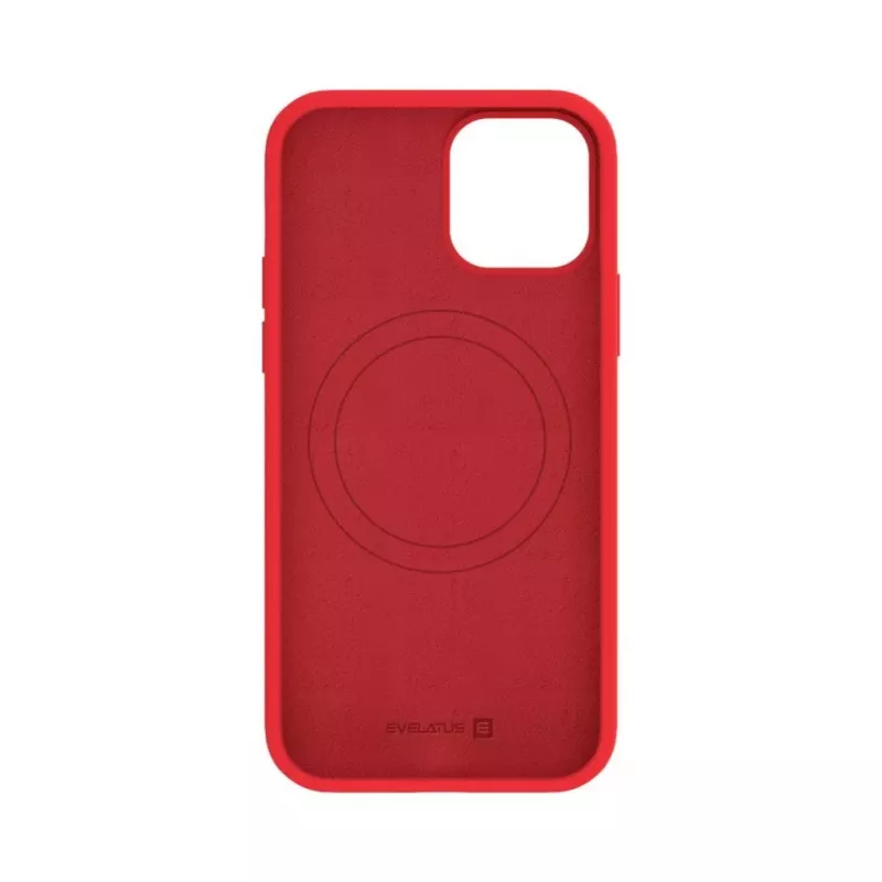 Evelatus Apple iPhone 12 / 12 Pro Capa de Silicone Soft Touch Premium MagSafe Vermelho
