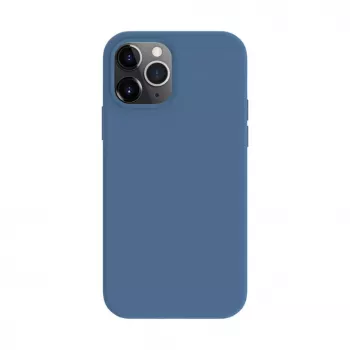 Evelatus Apple iPhone 12 / 12 Pro Capa de Silicone Soft Touch Premium MagSafe Azul-marinho