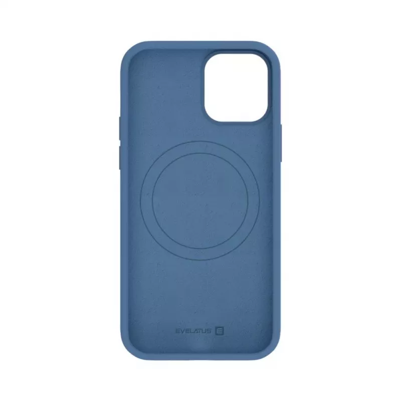 Evelatus Apple iPhone 12 / 12 Pro Capa de Silicone Soft Touch Premium MagSafe Azul-marinho